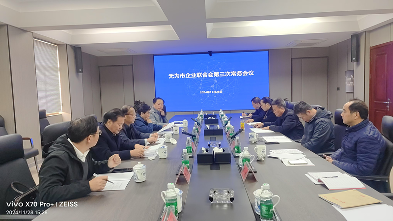 无为市企业联合会第三次常务理事会在我司召开